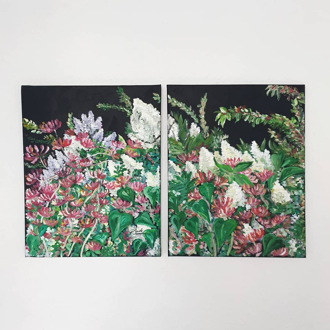 Diptych - Lilac, Lilac, Honeysuckle